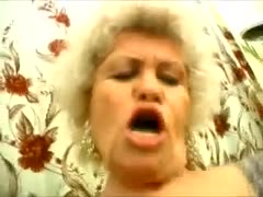 Gorgeous blond grandmothers with jizz flowing in their throats